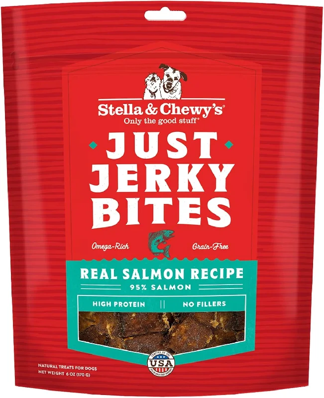 Stella & Chewy Just Jerky Bites Dog Treats - Salmon & Real Beef - 6 oz