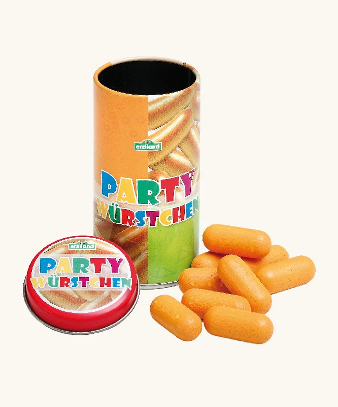 Erzi Toy Party Sausages in a Tin