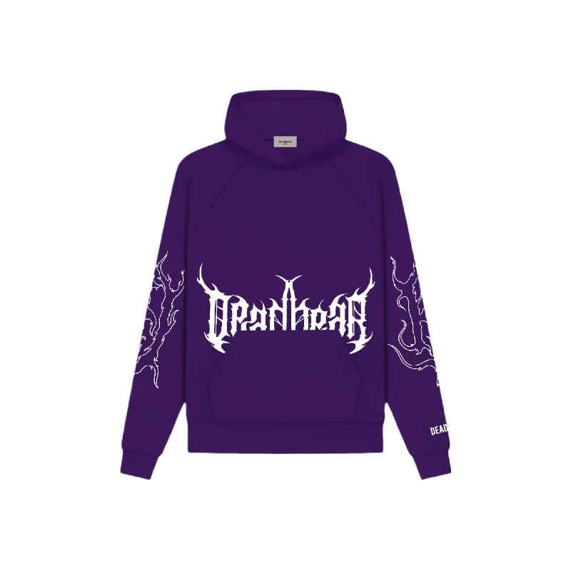 Flames Hoodie Purple