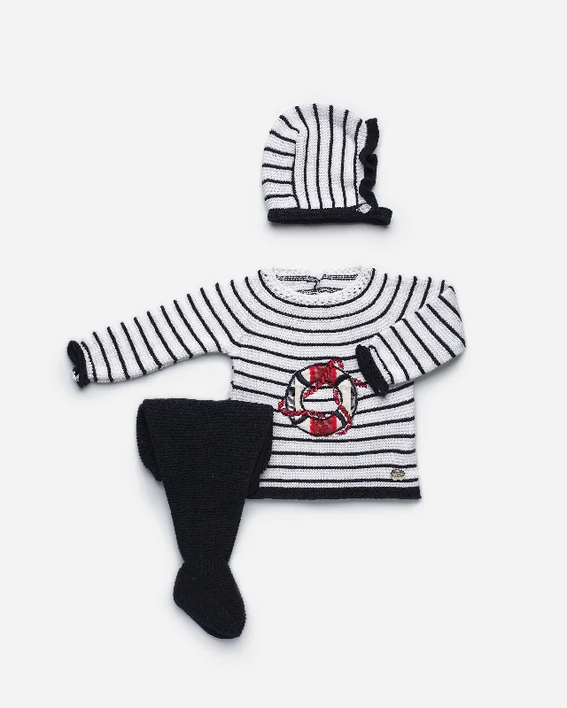 NEWBORN STRIPES AND SAILOR 3P SET