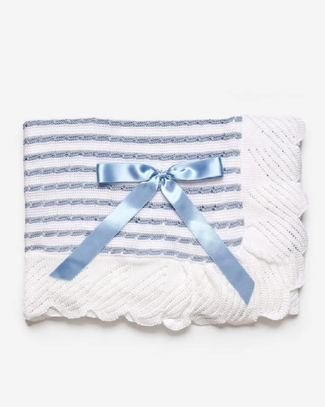 BABY STRIPED TWO COLORS BLANKET