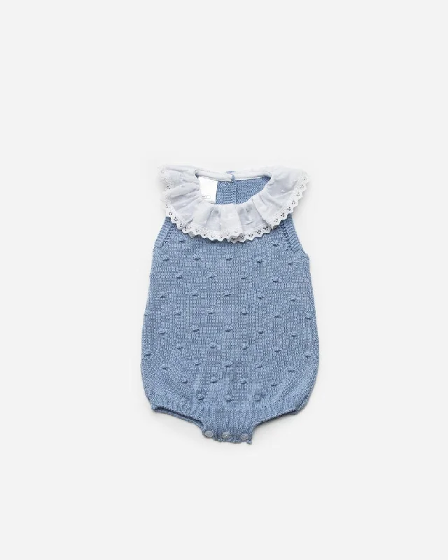 Baby plumeti collar and dots romper