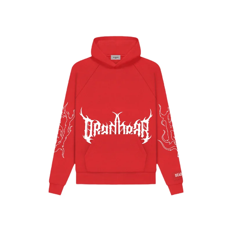 Flames Hoodie Red