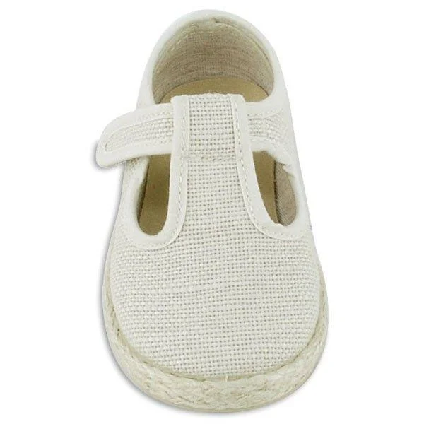 Pepito velcro linen shoes