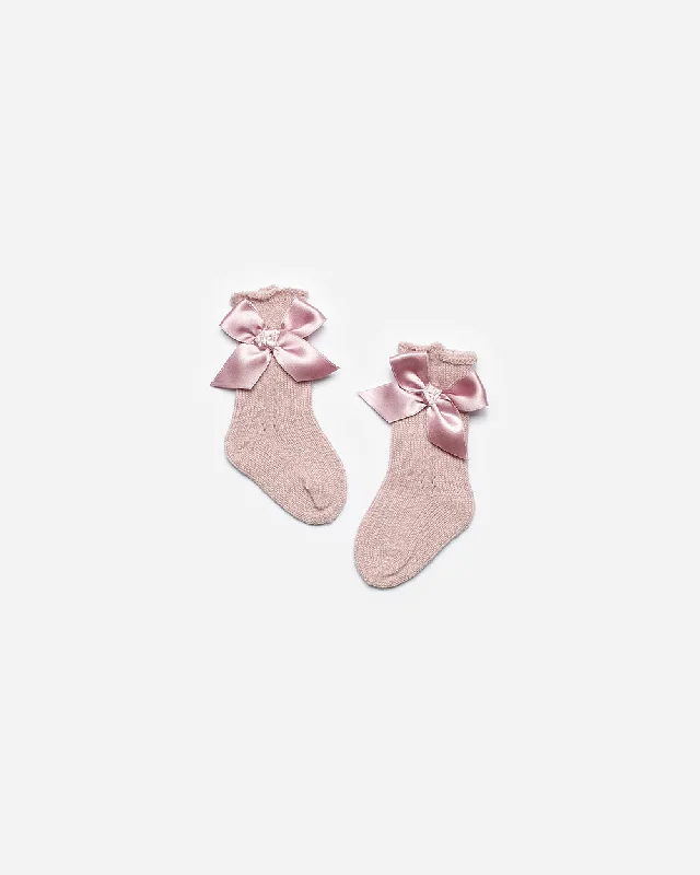 BABY GIRLS SOCKS WITH BOW INV21