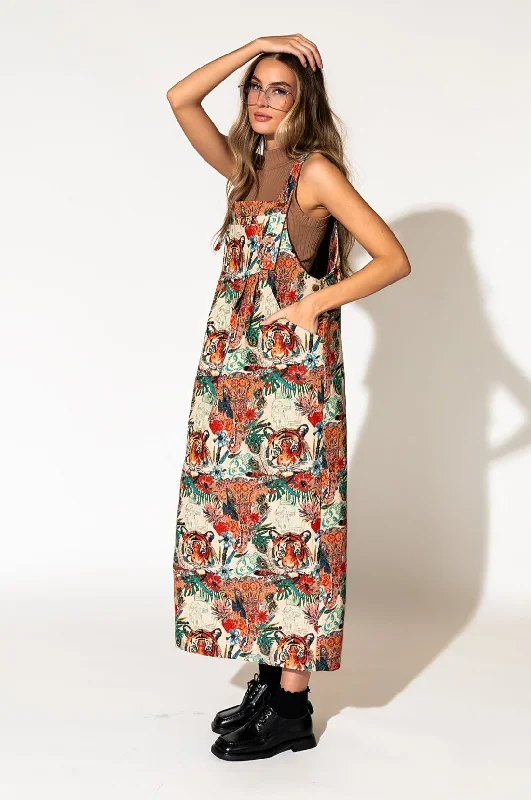 Can't Tame Me Overall Dress in Wild Soul Jacquard