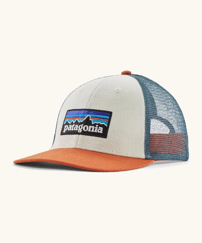 Patagonia P-6 LoPro Trucker Hat - White/Redtail Rust