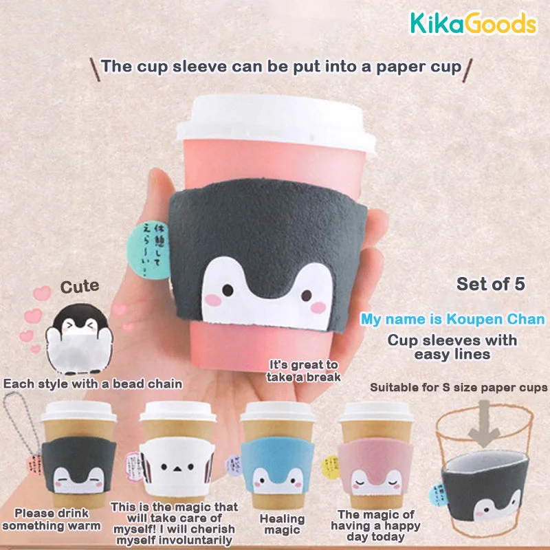 KITAN CLUB Energy Penguin Cup Sleeve Gacha