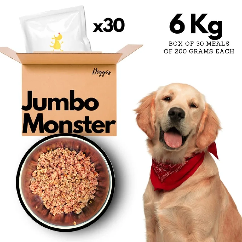 Doggos Jumbo Monster Chicken and Pumpkin Fresh Dog Wet Food (All Breeds)  (Limited Shelf Life)