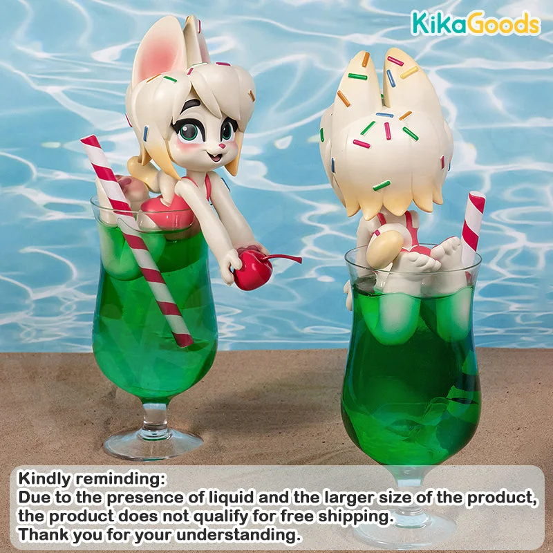 Melon Soda Flavor Summer Maid Cat Limited Edition Figure