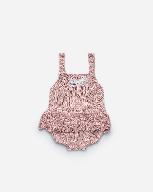 GIRLS RUFFLE PUNTO ROMPER