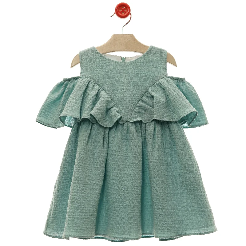 GIRL PLUMETI AND RUFFLE DRESS