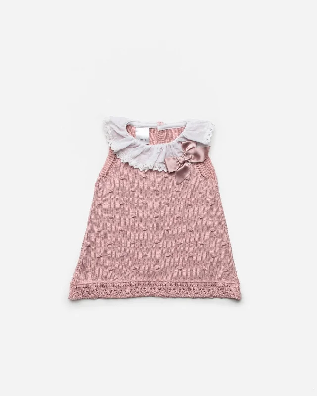 Girls plumeti collar and dots dress