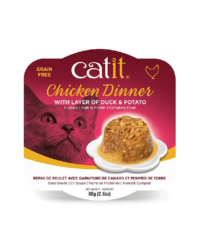 Catit Chicken Dinner with Duck & Potato Wet Cat Food 2.8oz