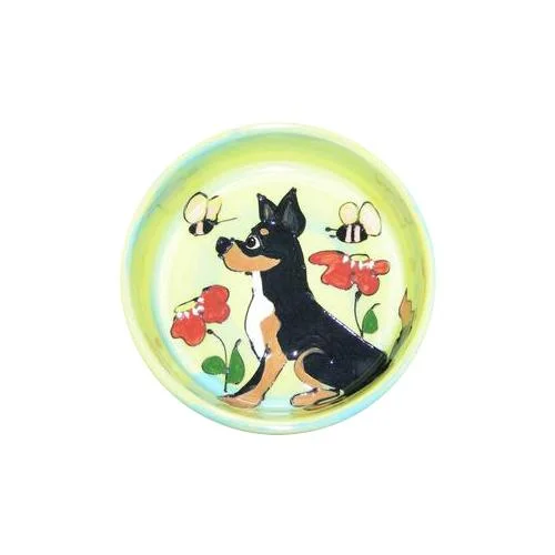 Doberman Pinscher 3 Dog Bowl