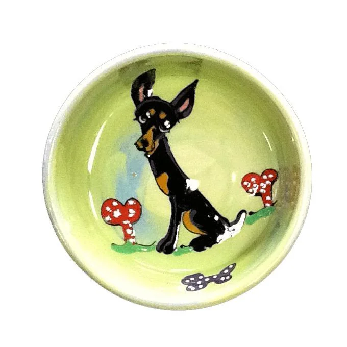 Doberman Pinscher 8 Dog Bowl