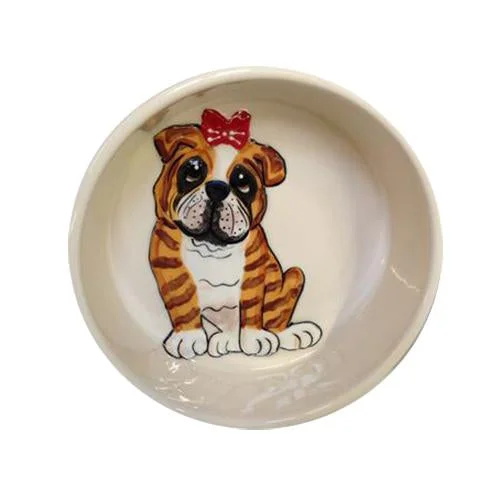 English Bulldog 8 Dog Bowl