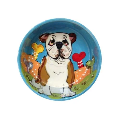 English Bulldog 9 Dog Bowl