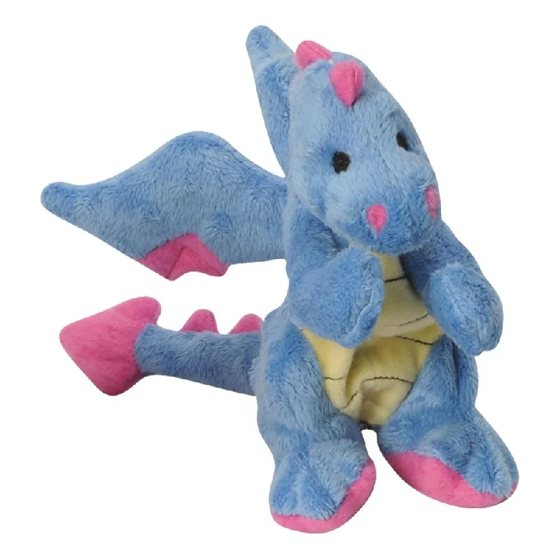 Go Dog Periwinkle Dragon with Chew Guard Technology Dog Chew Toy (Large)