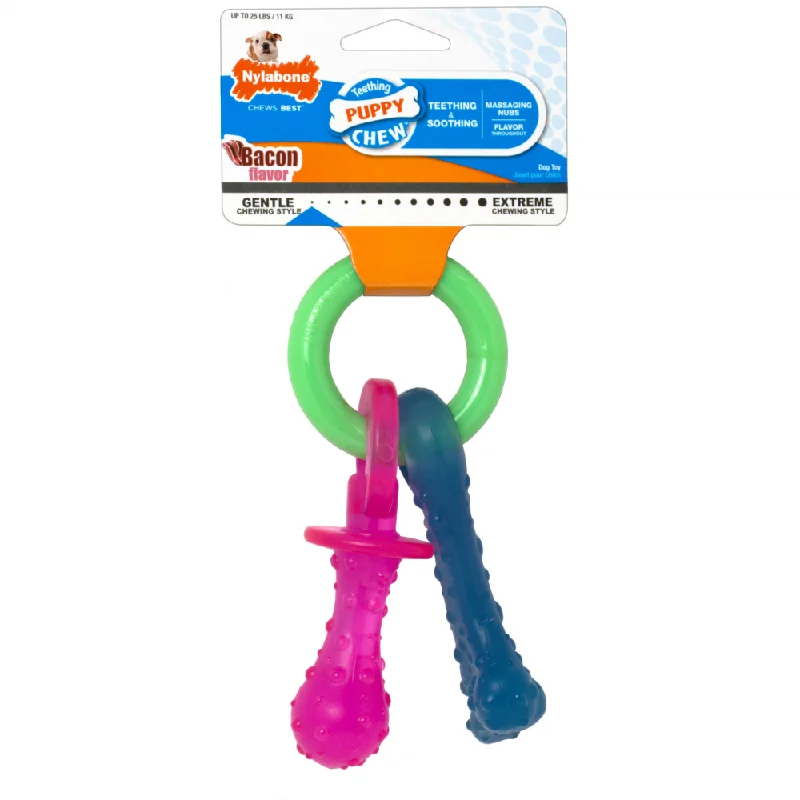 Nylabone Puppy Chew Teething Pacifier Dog Toy (XSmall)