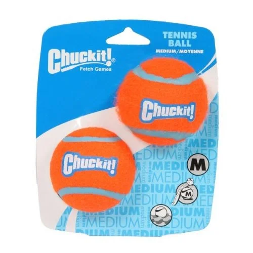 Chuckit Tennis Ball Medium 6.5cm Dog Toy (2Pk)