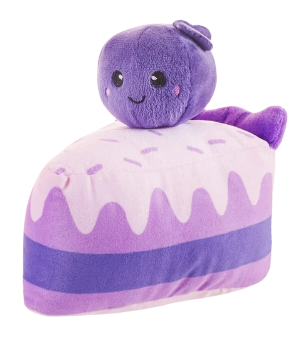 Hugsmart Pooch Sweets - Blueberry Cake Plush Dog Toy