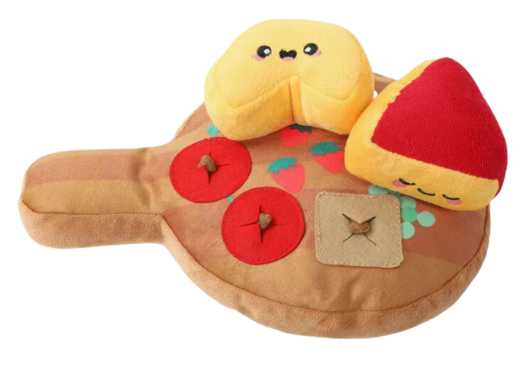 Hugsmart Picnic Time - Cheese Board Interactive Dog Toy