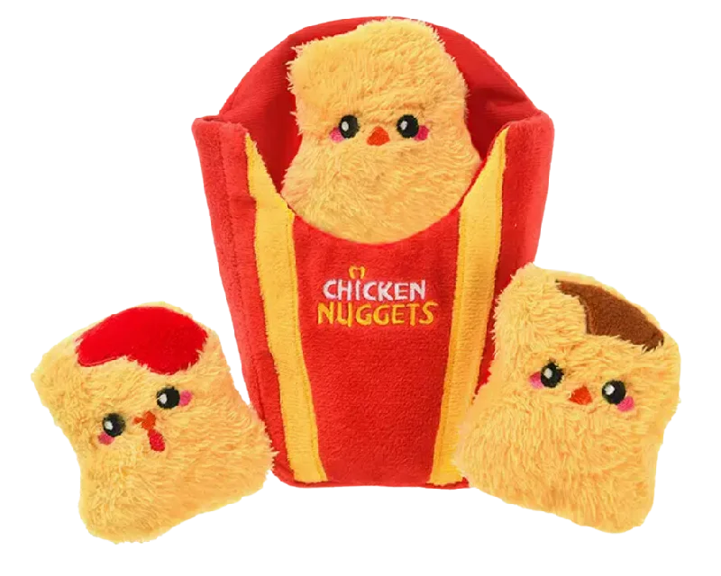 Hugsmart Food Party - Chicken Nuggets Interactive Dog Toy