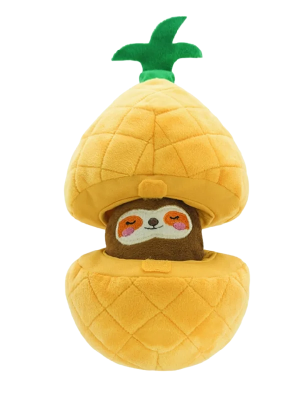 Hugsmart Fruity Critterz - Pineapple Interactive Dog Toy