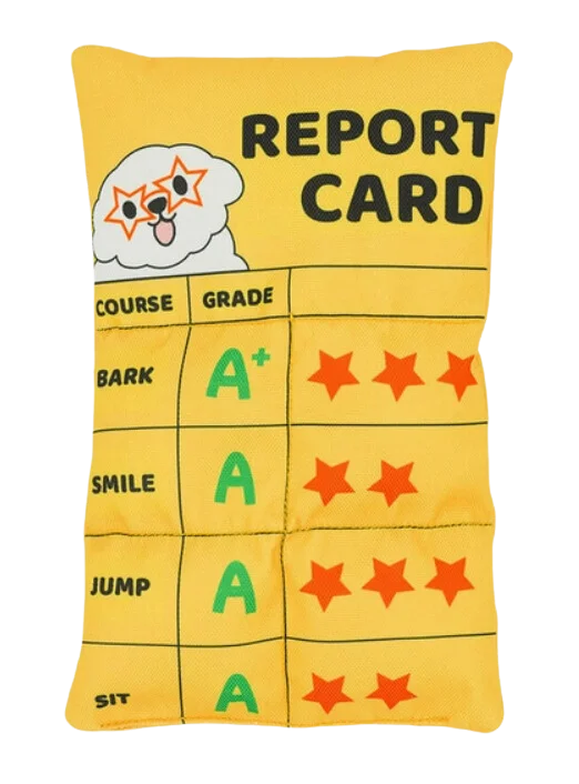 Hugsmart Pooch Academy - Report Card Plush Dog Toy