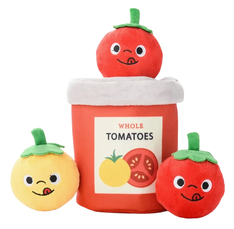 Hugsmart Food Party - Tomato Can Interactive Dog Toy