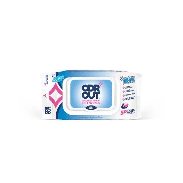 ODR Out Antibacterial Pet Wipes