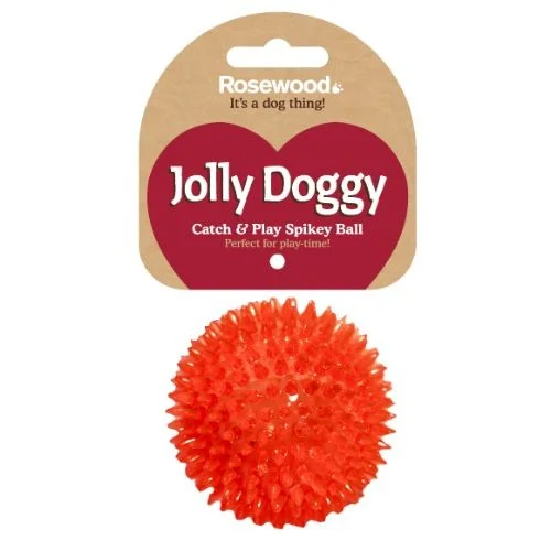 Rosewood Jolly Doggy Catch & Play Spikey Ball