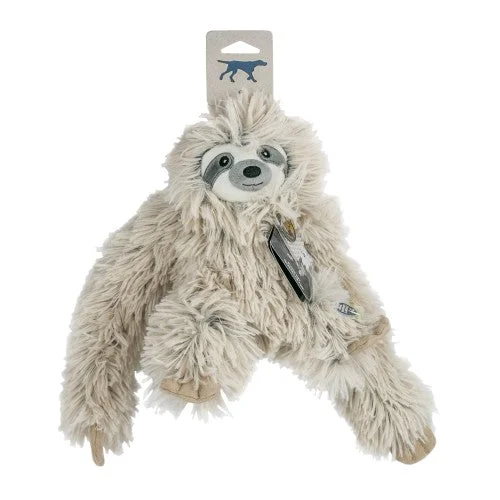 Tall Tails Rope Body Sloth Squeaker Plush Dog Toy