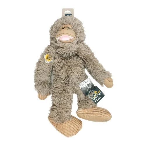 Tall Tails Rope Body Stuffless Bigfoot Plush Dog Toy