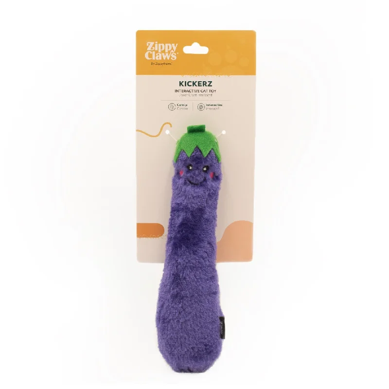 Zippy Paws Zippy Claws Catnip Kickerz Eggplant Cat Toy