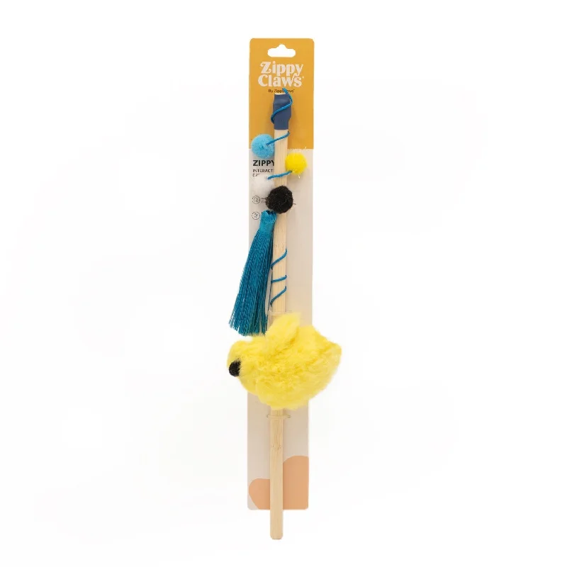 Zippy Paws Zippy Claws Catnip ZippyStick Bird Wand Cat Toy